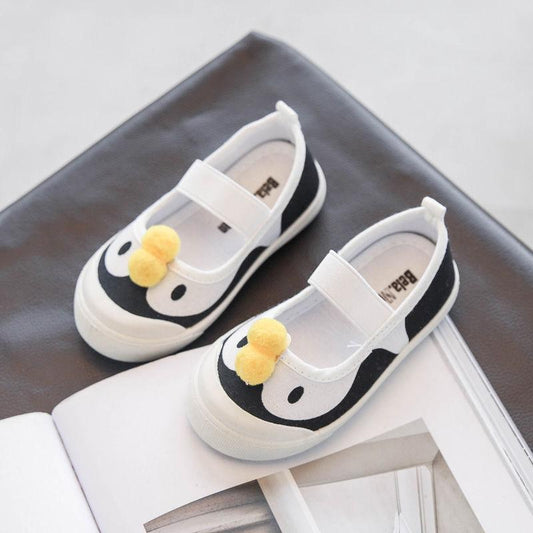 Canvas Shoes Kindergarten Indoor Shoes Cloth Shoes Non-slip Soft Bottom Little Princess Pedal