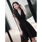 French Evening Dress Female Ladies Birthday Party Banquet Temperament Dress Bow Knot Dress Waist Was Thin