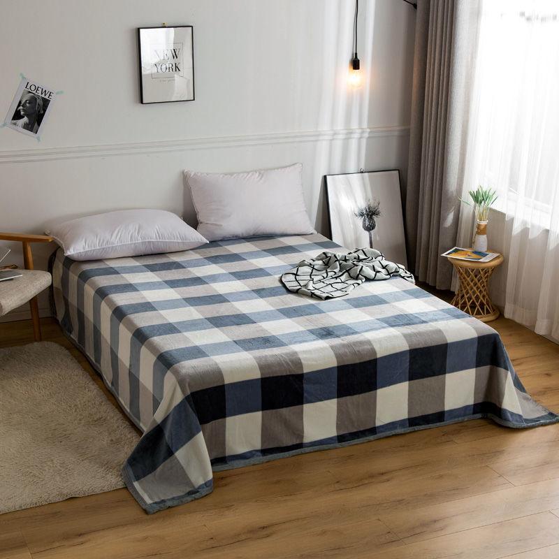 Winter Thickened Flannel Blankets Quilt Blankets Double-sided Fleece Sheets Single Coral Fleece Blankets Bed Sheets Travel Portable Warm Blankets