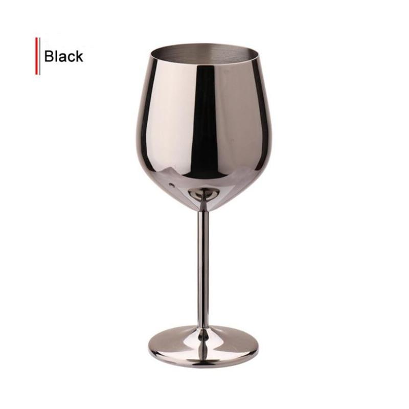 Personalized Wine Glasses Stainless Steel Metal Wineglass Bar Wine Glass Champagne Cocktail Drinking Cup Charms Party Supplies