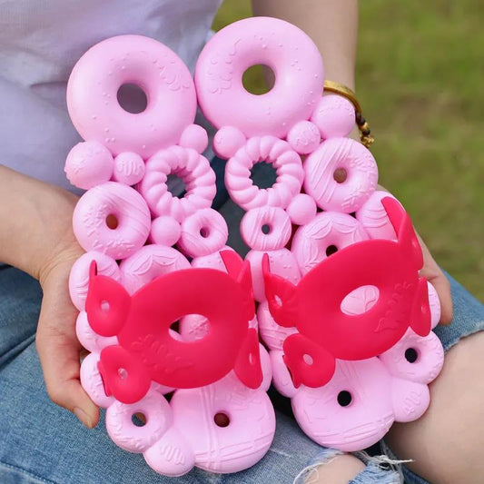 Bathroom Non-slip Sandals and Slippers for Men and Women Summer Home Indoor Bath Soft Bottom Donut Hollow Cute Personality