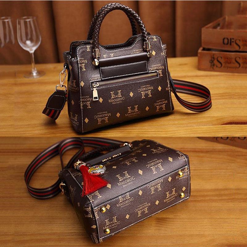 Luxury Top-Handle Bags PU Leather Handbags for Women Bags Large Capacity Crossbody Bag Personality European Style