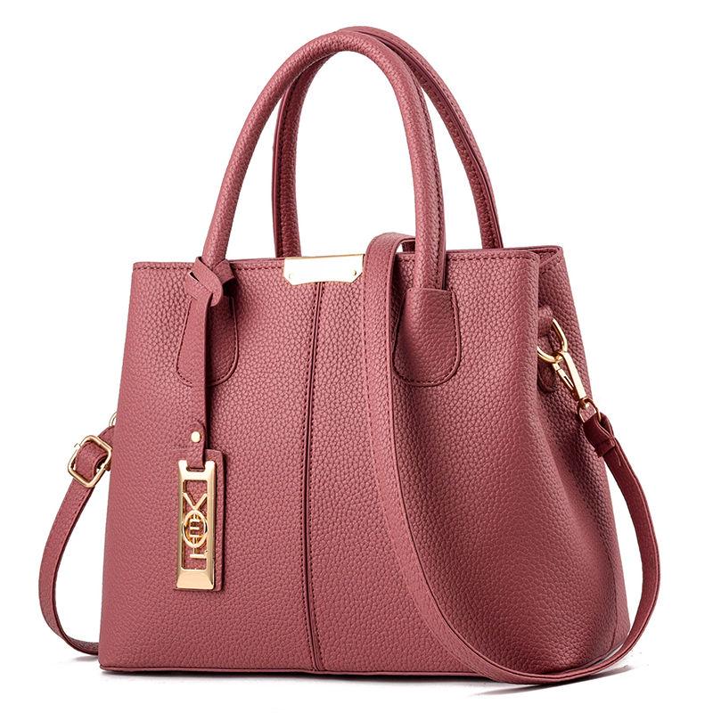 Patent leather bag Big capacity Woman bag European and American style Shoulder Handbag Trendy wild