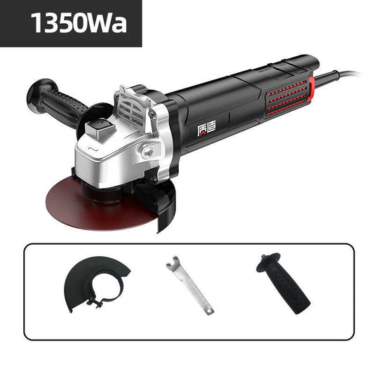 1350W 13000RPM Household Black Warrior Angle Grinder Set Multi-function Electric Grinder Wire Cutter Polisher