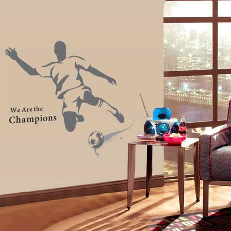 Football Player Fifth Generation No White Edge Pvc Transparent Film Wall Sticker Football Wallpaper