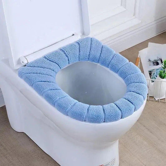 3 Sets of Household Toilet Cushions Waterproof and Antibacterial Toilet Cushions Cute Toilet Cover Thickened Toilet Cushions for All Seasons