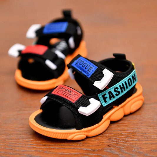 Children's Summer Cool Shoes Soft Sole Colorful Flat Casual Sports Sandals Boys and Girls Non Slip Outdoor Beach Sandals