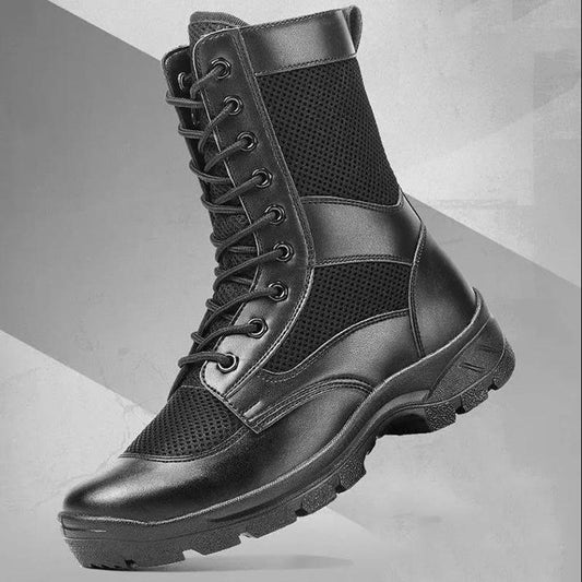 Summer Combat Training Boots Men's Work Boots Breathable Boots Martin Boots Men's High-top Combat Boots