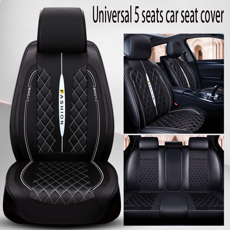 Car seat cover Waterproof Car Seat Cover Universal 5 set Auto Seat Cushion Leather 5 seats Universal