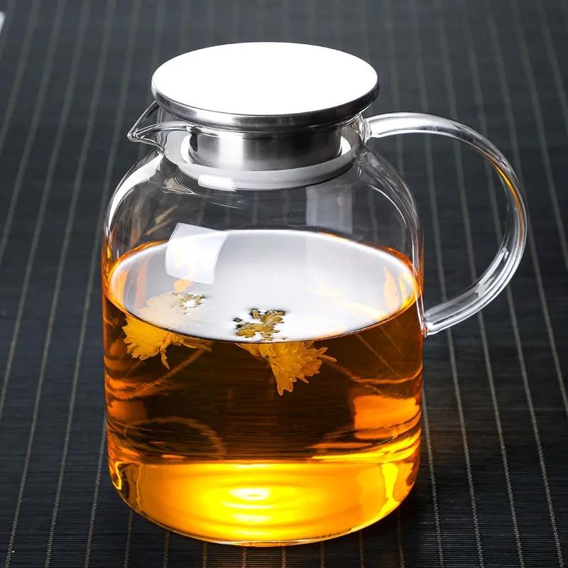 Thickened Heat-resistant Glass Jug Explosion-proof Cold Kettle Large-capacity Kettle Household Hospitality Multi-purpose Filter Teapot