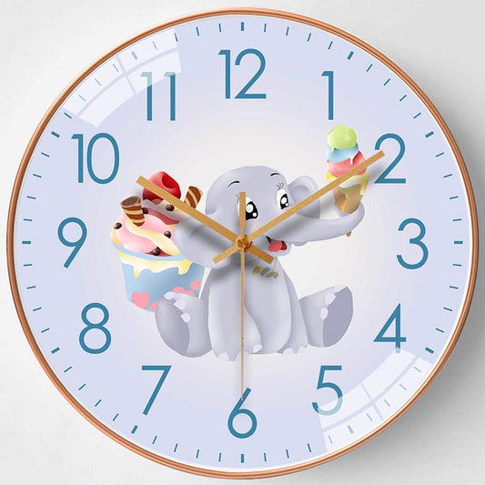 Simple Fashion Clock Bedroom Modern Watch Generation Quartz Clock Household Wall Watch Mute Wall Free Punching Bedroom Clock