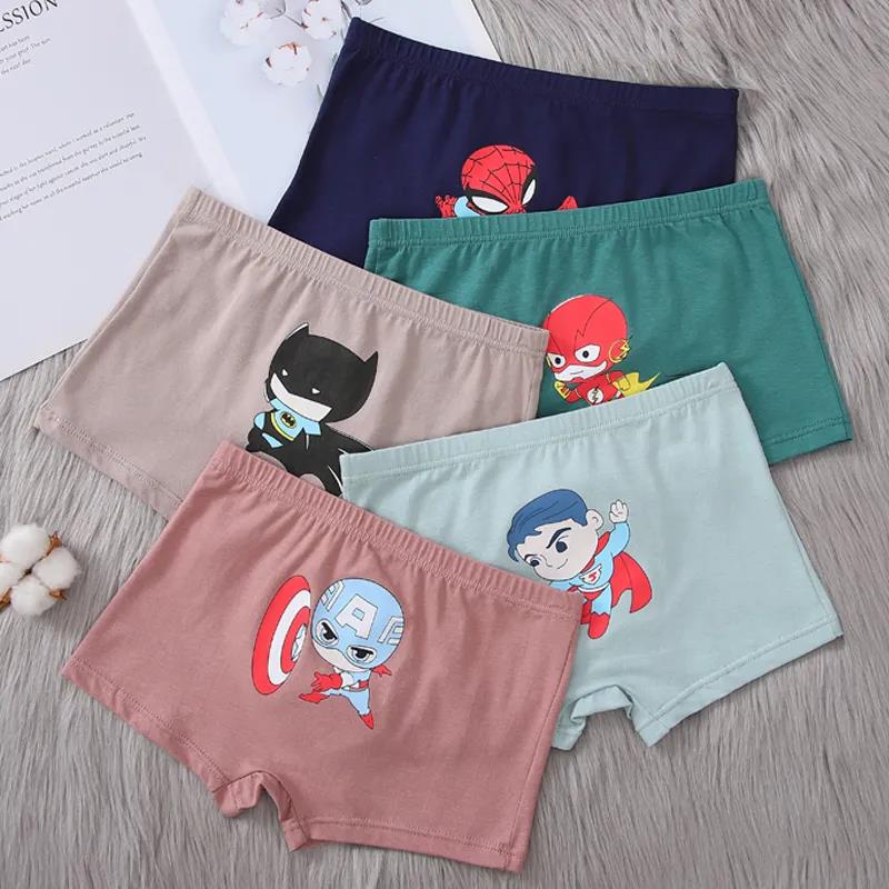 Boys Underwear 100% Cotton Boxers Brief Boys Clothes Comfortable Kids Shorts Bottoms for 3 4 6 8 10 12 14 Years Old