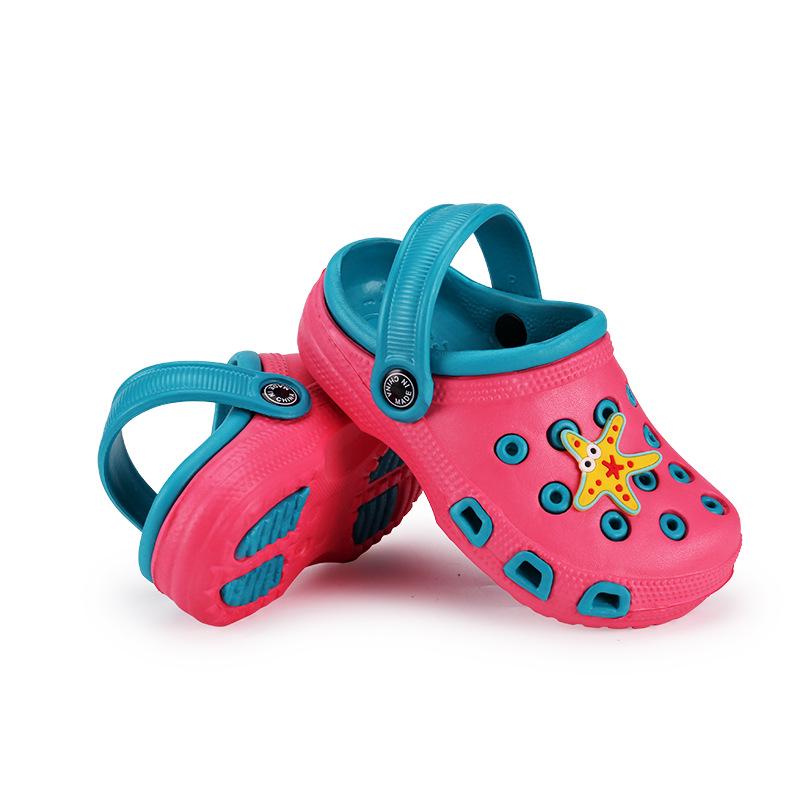 New Cute Shoe Hole Cartoon Caterpillar Children Sandals Summer Beach Shoes