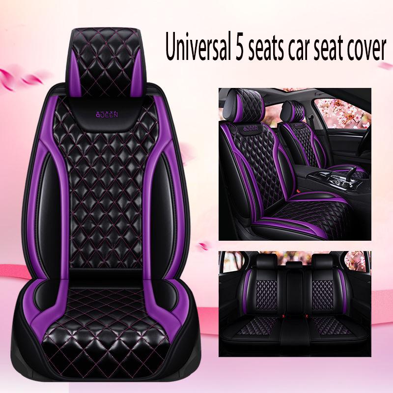 Car Seat Cover Universal 5 set Auto Seat Cushion Leather 5 seats Universal Car seat cover Waterproof