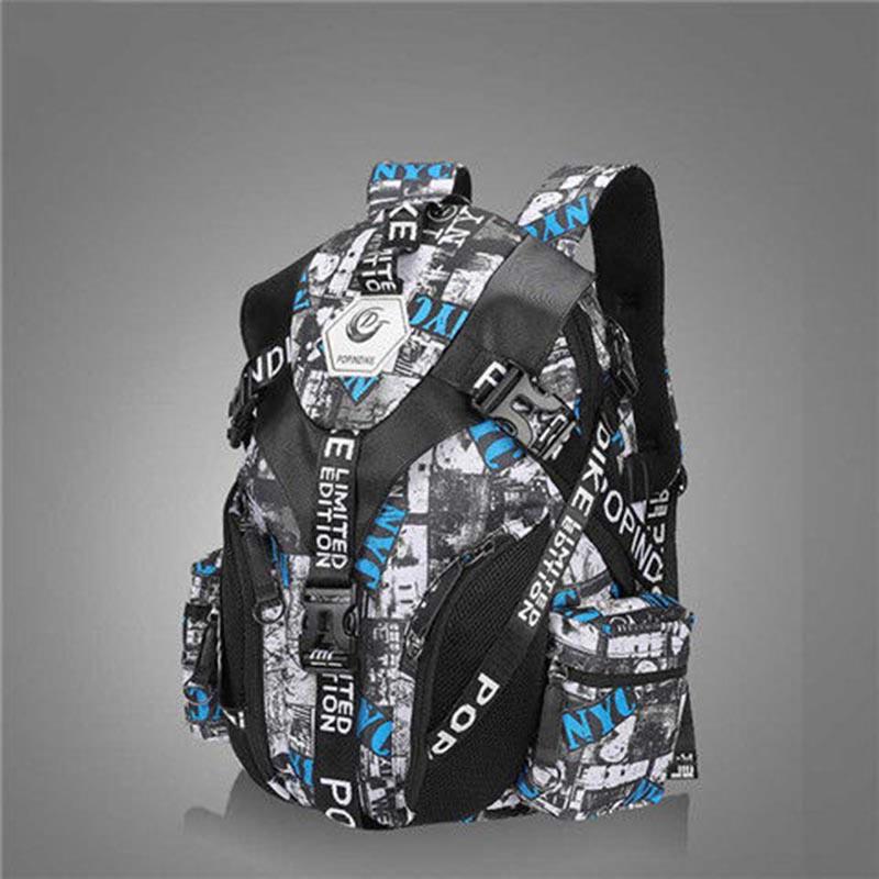 Backpack School Bags Fashion Pattern Students Boys Rucksack Travel Knapsack for Men Women