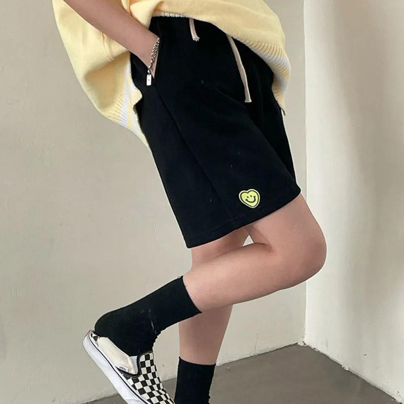 Women's Summer Shorts Loose All-match Casual Straight Five-point Pants Student Korean Version High Waist Slim Sports Pants