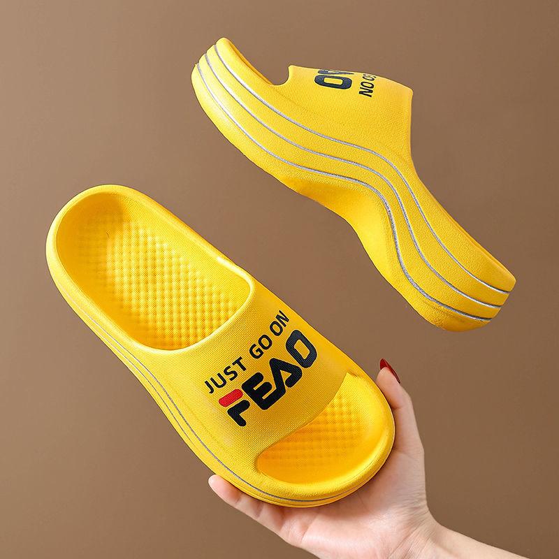 Step on Shit Feeling Thickened Bottom Sandals and Slippers Women Wear Household Deodorant Non-slip Bathroom Mute Indoor Soft Bottom Slippers