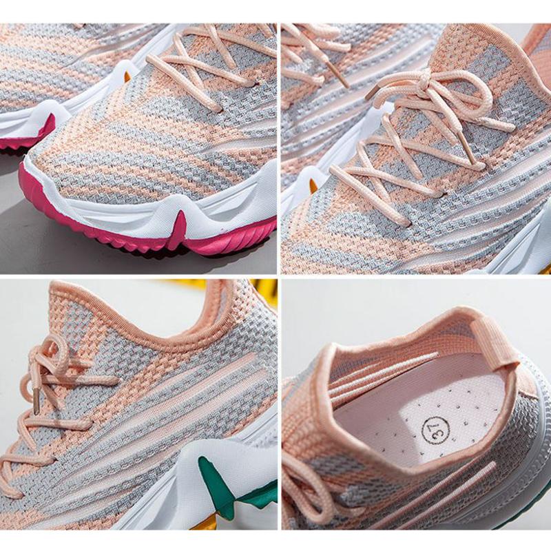 Fitness Running Shoes Women's Shoes Summer Net Shoes Breathable Hollow Mesh Single Shoes Lightweight Sports Casual Shoes