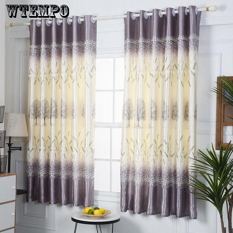 Dormitory Small Curtains Free of Punching Installation Shading Sunshade Finished Simple Curtain