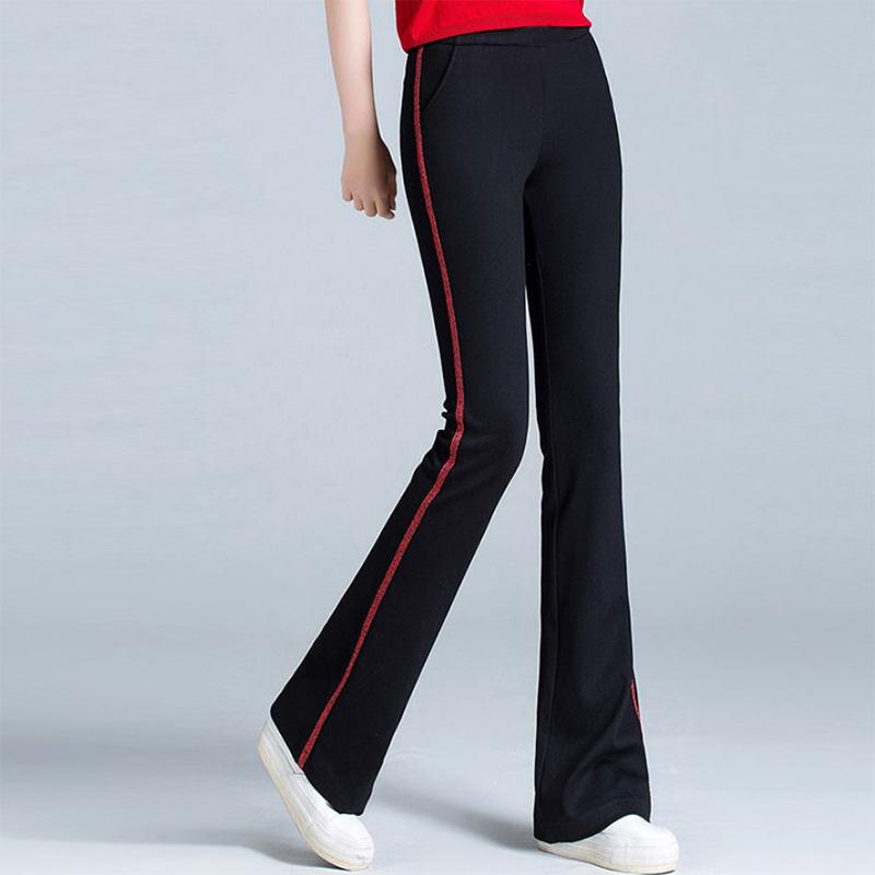 Sports Micro Flared Pants Women Loose All-match High Waist Bottoming Casual Pants Autumn and Winter Wide Leg Ladies Trousers