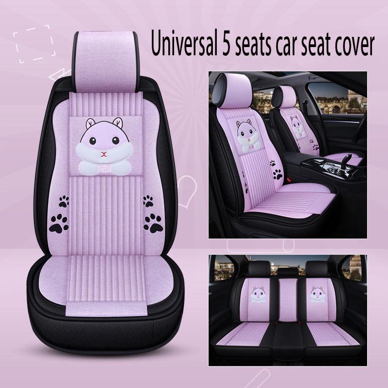 5 set Auto Seat Cushion Leather 5 seats Universal Car seat cover Waterproof Car Seat Cover Universal