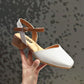 New Fairy Sandals Women's Small Fresh Rough with Wild Chic Shoes Leather Sandals