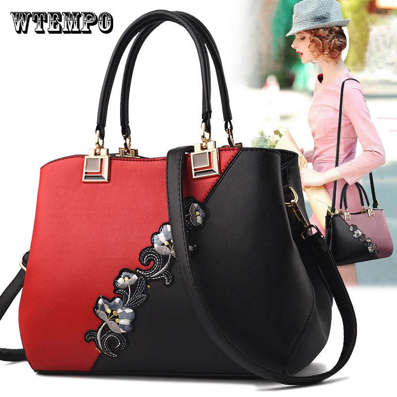 Women Shoulder Bag Fashion Women Embroidery Handbag