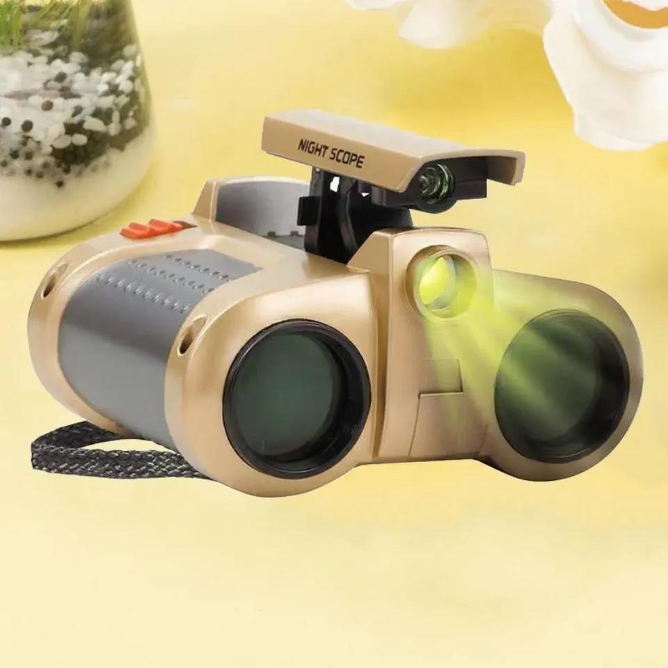 Children's Binoculars with Lights Toys Large Multiples HD Children Students Kids Baby Genuine Eye Protection Binoculars