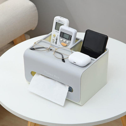 Tissue Box Paper Box Household Paper Box Living Room Remote Control Multifunctional Creative Napkin Box Coffee Table Storage Box