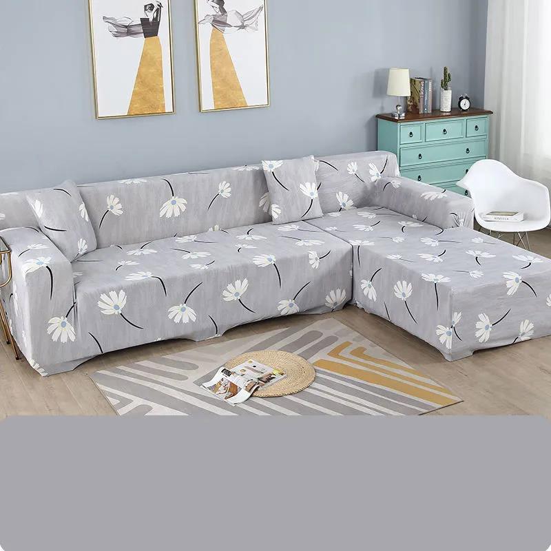 Nordic Style Living Room Decoration 1/2/3/4 Seat Printing Sofa Cover Flexible Sofa Cover, Living Room Sofa Cover Armchair Cover, Sofa Protection Cover