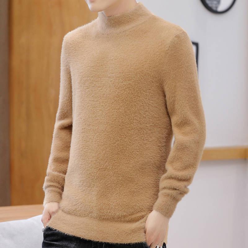 Men's Turtleneck Sweater 2019 Autumn Winter Casual Sweater Men's Slim Fit Knitted Pullovers Jumper