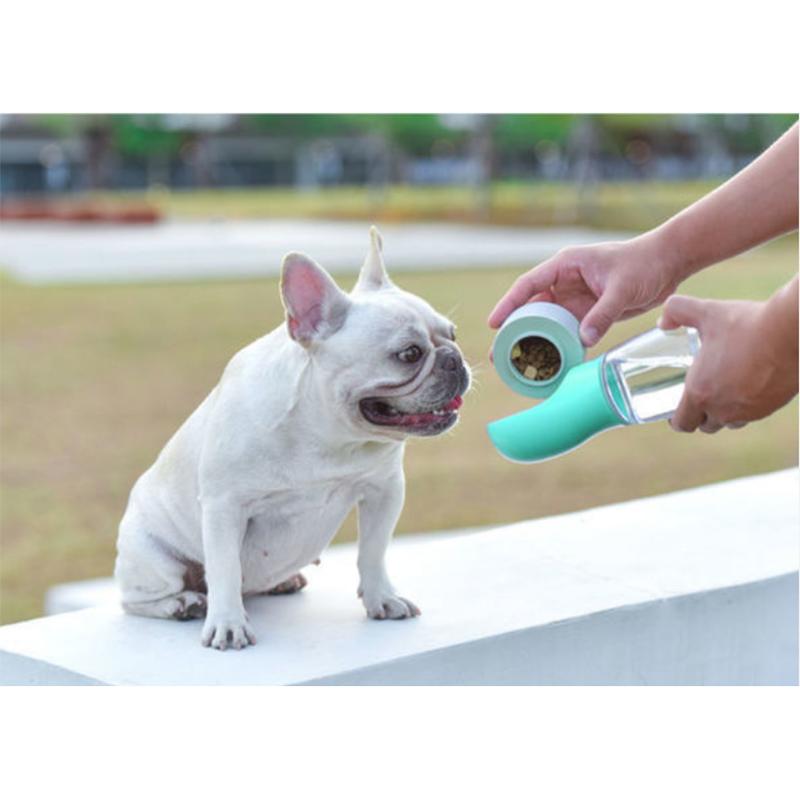 Dog Going Out Water Bottle Portable Water Food Cup Outdoor Drinking Fountain Walking Dog Drinking Device Portable Pet Accompanying Water Cup