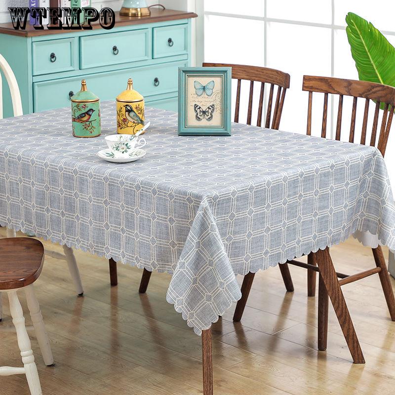 Restaurant Banquet Wedding Tablecloth Waterproof Coffee Table Cloth