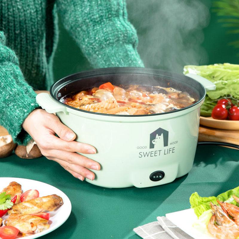 Electric Frying Pan Non-stick Multi-function Electric Heating Pot Student Mini Electric Pot Household Pot with Integrated Electric Cooker