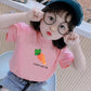 Summer Kids Cute Printing T Shirts Short Sleeve Tops Korean Style O-neck Loose T Shirts For Children Girls Boys