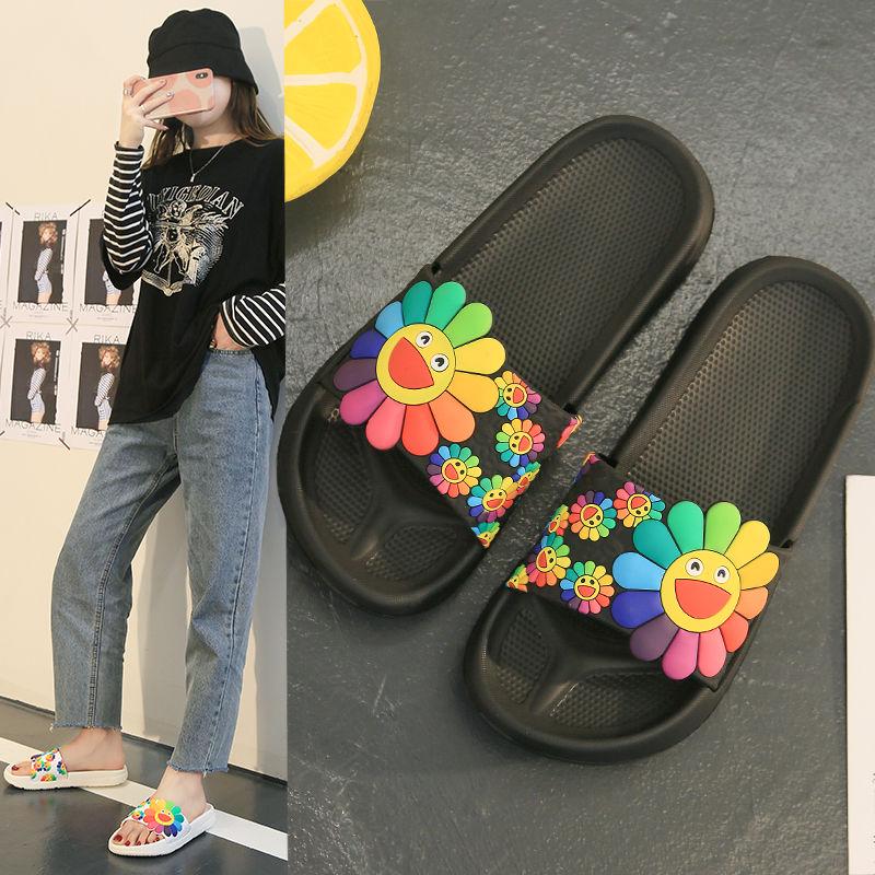 Slippers Female Summer Korean Version of The Net Red Fashion Wear Slippers Ins Home Soft Bottom Non-slip Female Student Sandals and Slippers