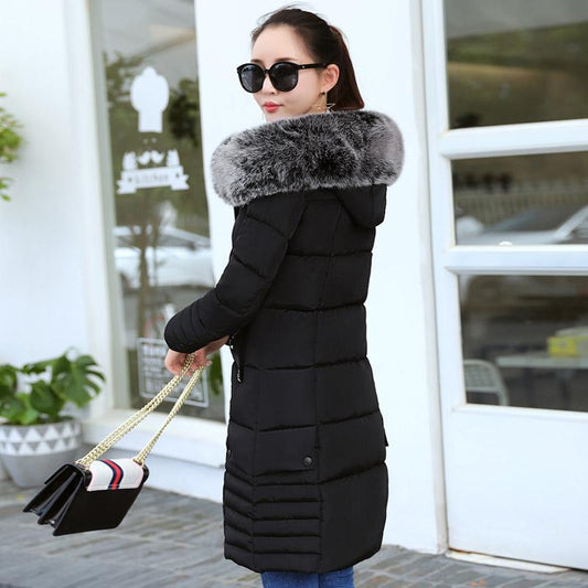 Large size Down Winter Woman's Cotton Clothing Woman's Winter Long Sleeve Warm Jacket Fashion