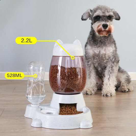 Pet Automatic Water Dispenser Cat Food Bowl Water Dispenser Dog Food Basin Anti-overturning Pet Bowl Automatic Water Storage Pet Supplies