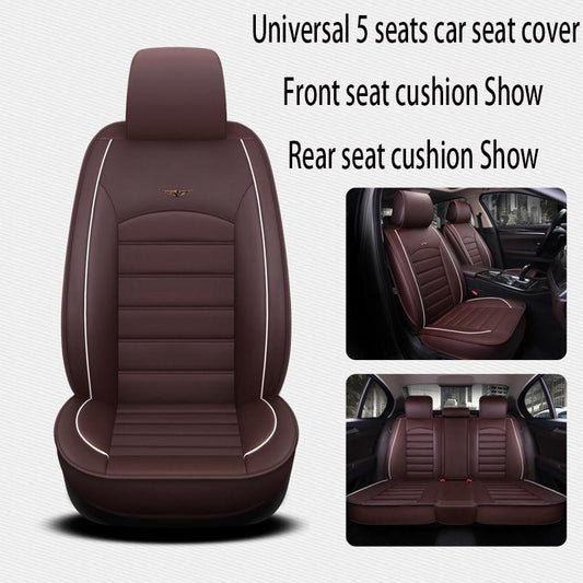 5 seats Universal Car seat cover Waterproof Car Seat Cover Universal 5 set Auto Seat Cushion Leather