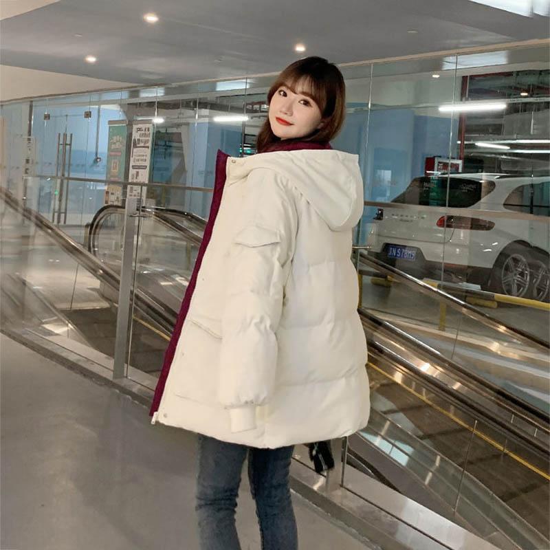 Down Padded Jacket Women's Cotton-padded Jacket Loose Padded Jacket Short Padded Winter Jacket