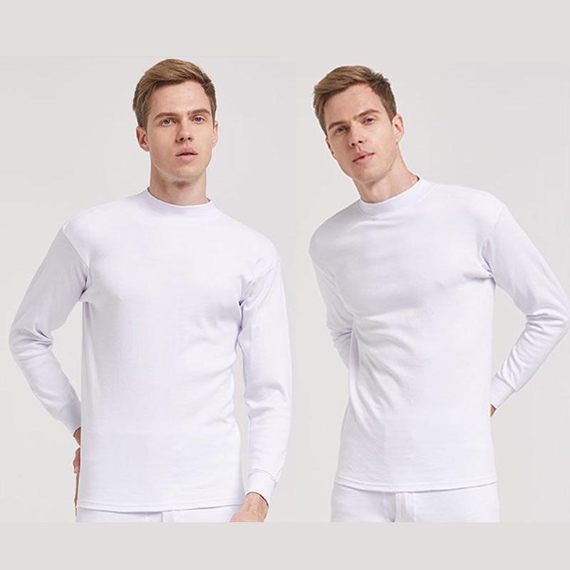 Men Winter Autumn Thicken Thermal Underwear Tight Tops High Elasticity Wearable Comfortable Versatile Pajamas Spring Long Sleeve Clothes Breathable