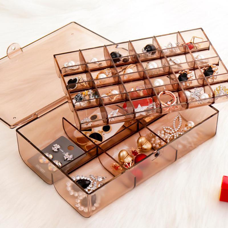 Earrings Earrings Jewelry Storage Box Ear Clips Induction Sorting Multi-layer Nail Art Diamond Box