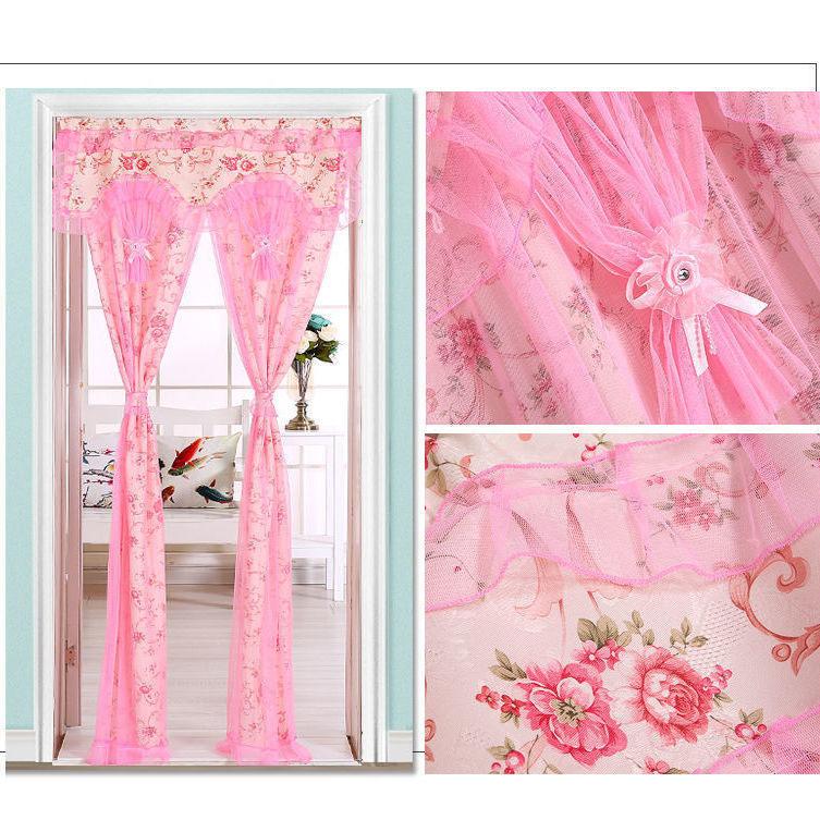 Lace Double Gauze Curtain Four Seasons Universal Living Room Bedroom Mosquito Decorative Curtain