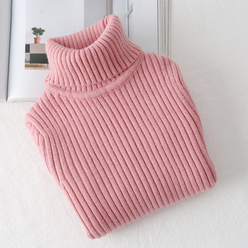 Kid's Fitted Ribbed Sweater Baby Boys Girls Sweater Children Clothes Girl Knitted Pullover