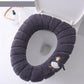 Universal Toilet Seat Cover Round Toilet Seat Cushion Bathroom Lavatory Cover Mat Winter Thick Warm Washable Cat Cartoon Cute Toilet Seat Covers