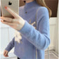 Fashion trend round neck sweater cashmere warm sweater winter ladies long sleeve large size sweater