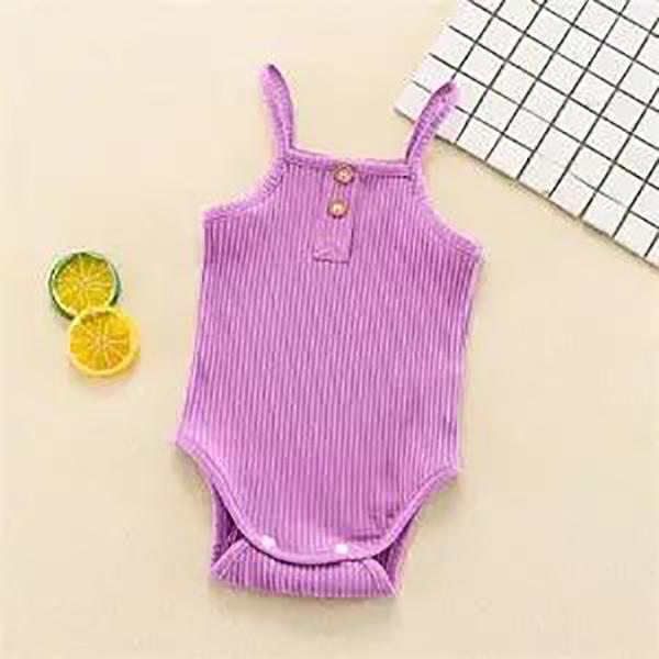 Baby Summer Clothing Newborn Baby Girl Solid Clothes Knitted Vest Crop Tops Vest Shorts Pants Ribbed Outfit