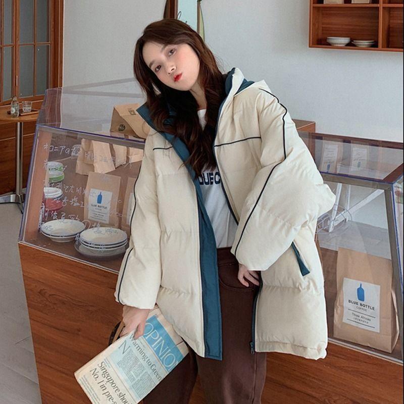 Winter Padded Jacket Female Korean Version Loose Student Short Padded Jacket Thick Bread Jacket Ins Tide