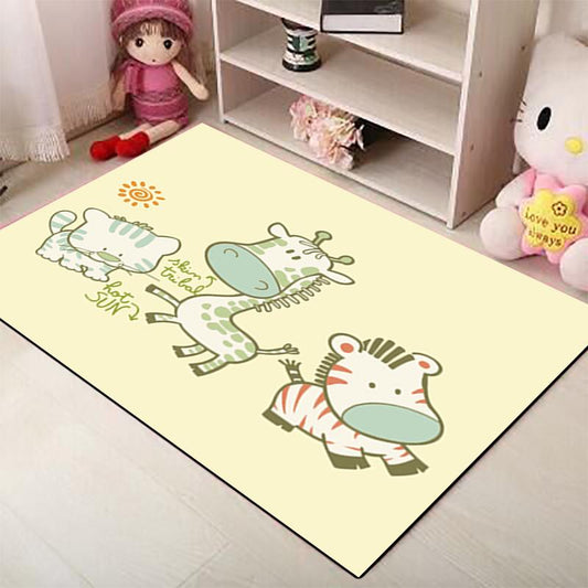 Cartoon cow giraffe carpets Children's Rug Cute Animal Baby Play Mats Kids Crawl Carpets