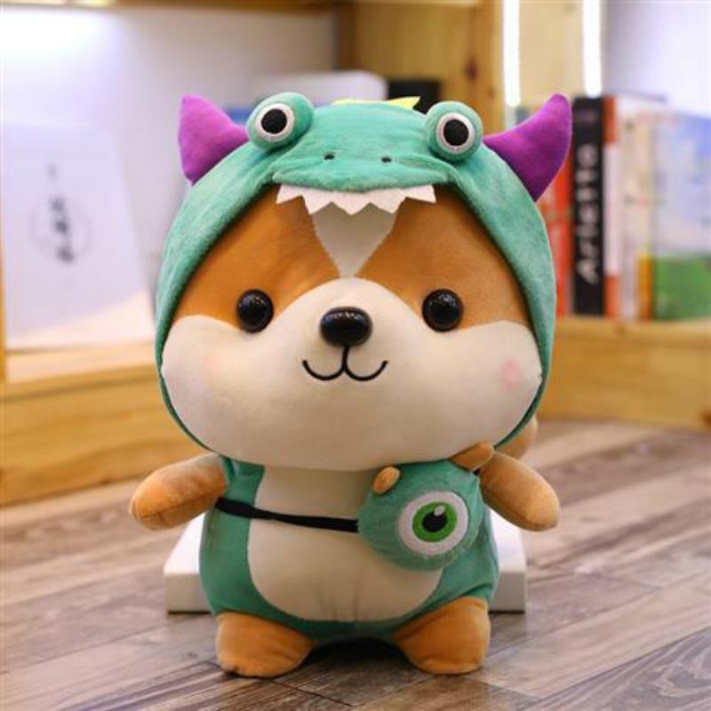 Cute Little Squirrel Doll Cute Transform Dinosaur Plush Toy Children Doll Birthday Gift Doll